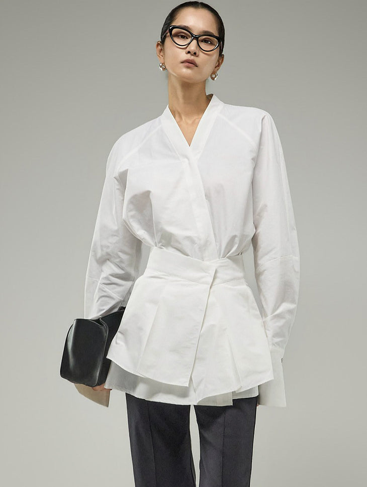 D9610 Layered Set Shirt Dress