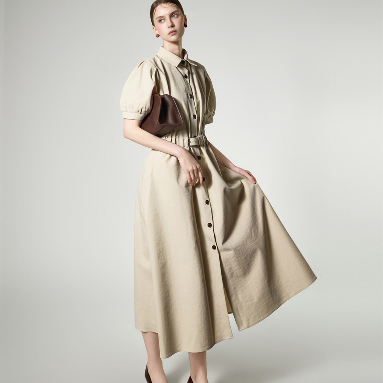 D5519 Belted Dress