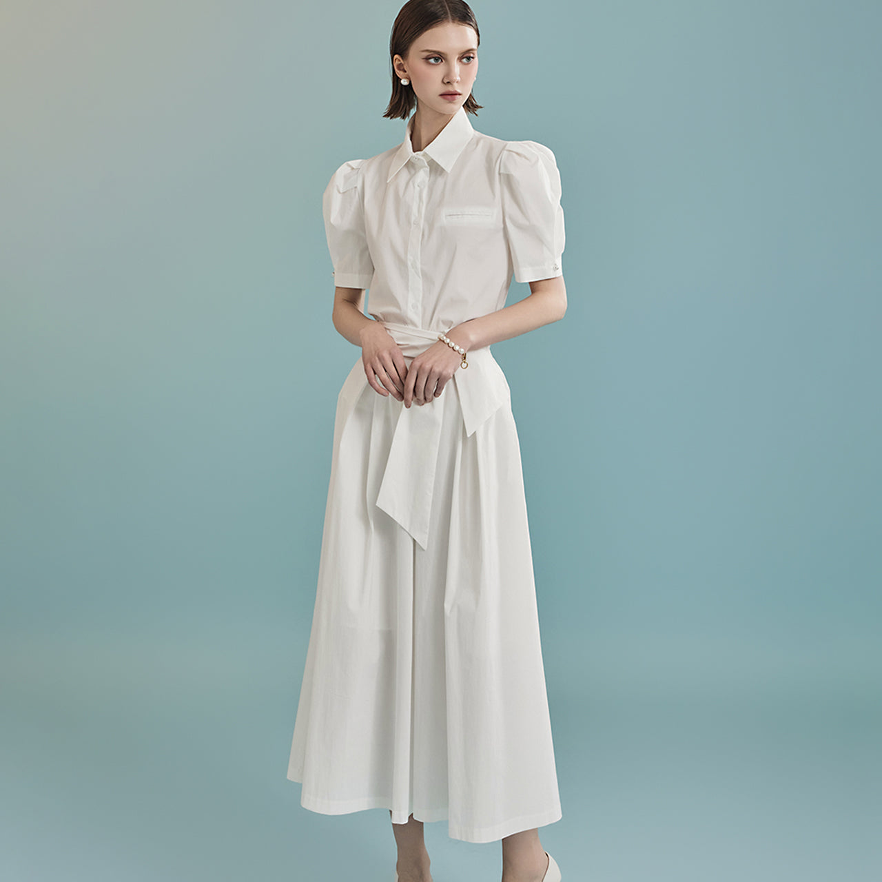 TP1828 シャツ&スカートセット