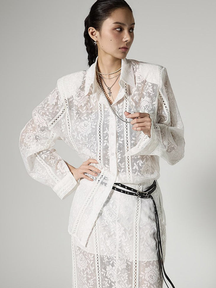 S843 Lace Shirts