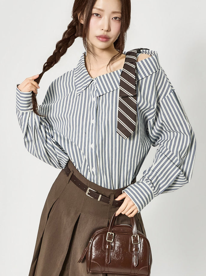 S850 Ribbon Tie Shirts
