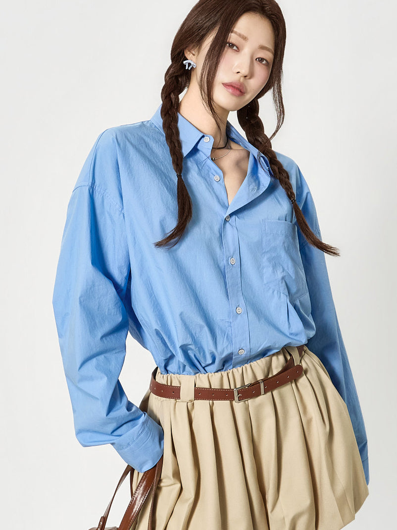 S840 褶饰衬衫式外套