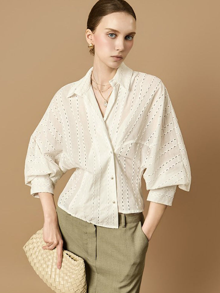 S880 Embroidered Wrap Shirts