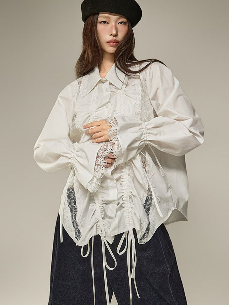 S934 Shirred String Shirts