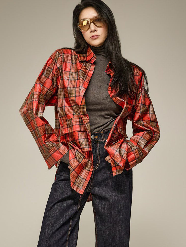 S936 Vintage Check Shirts