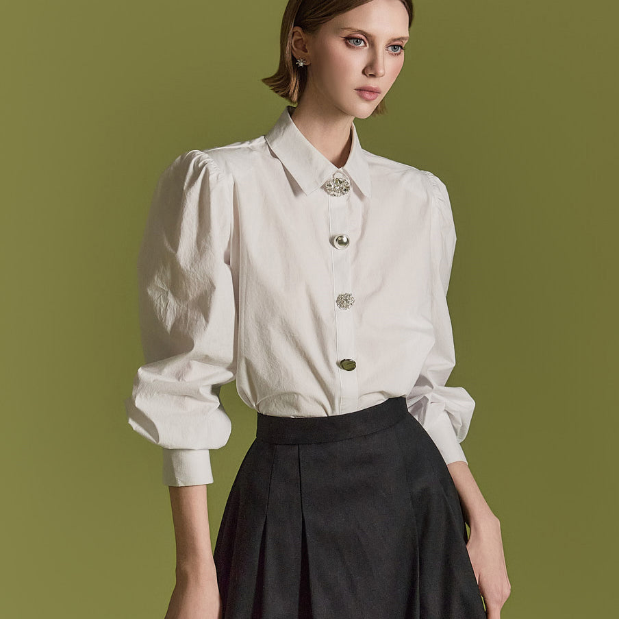 B3029 立方纽扣衬衫