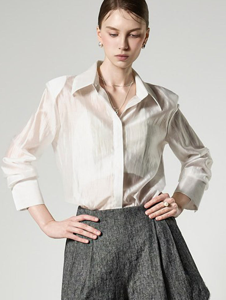 S872 Satin Blouse