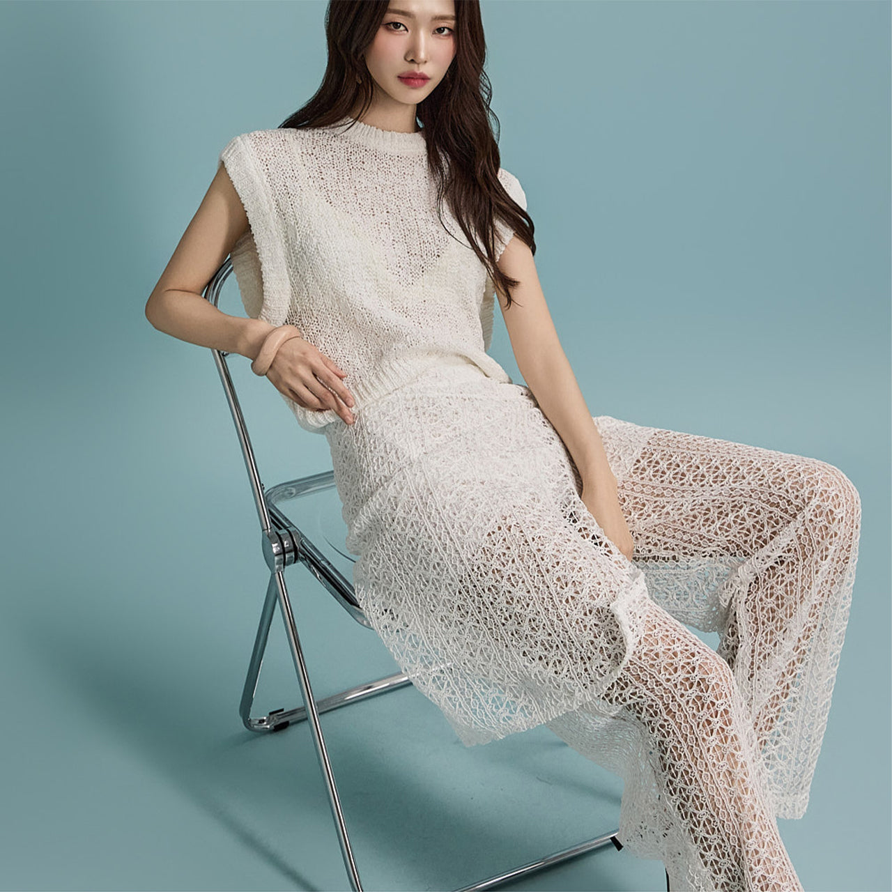 E3432 Sleeveless Knit Top