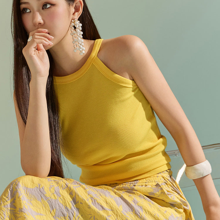 E3081 ホルターネック ノースリーブ