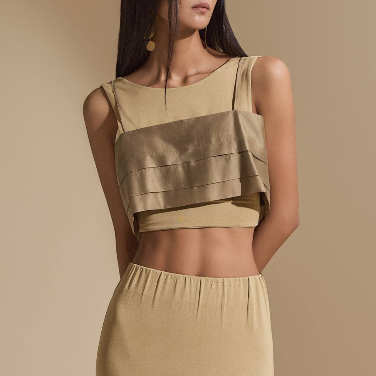 E3443 Pintuck Bustier