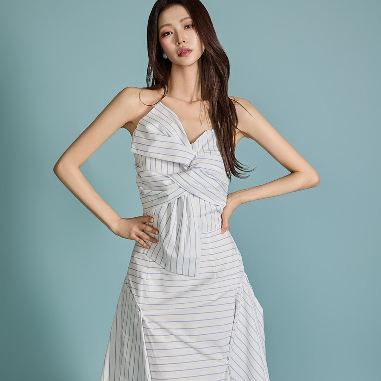 E9024 ストライプビスチェ