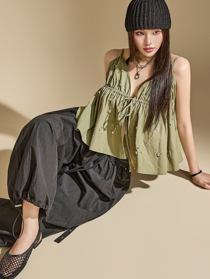 E4288 Jewelry Sleeveless Top