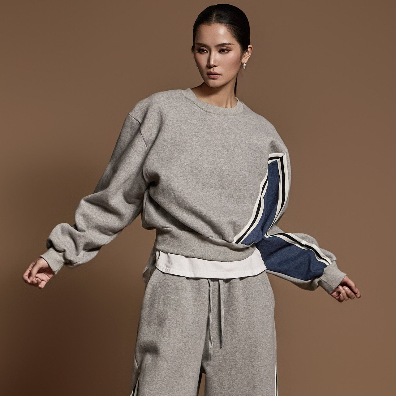 E3669 羊毛衬里运动衫