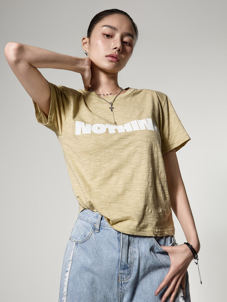 E4181 Lettering Slim Top