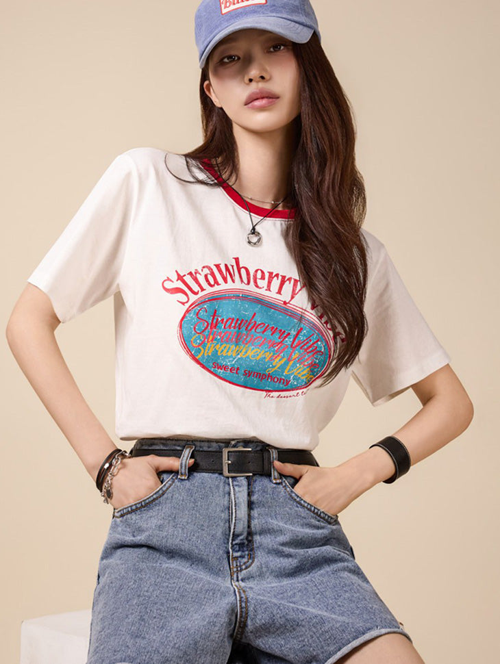 E4295 Contrast Lettering Top