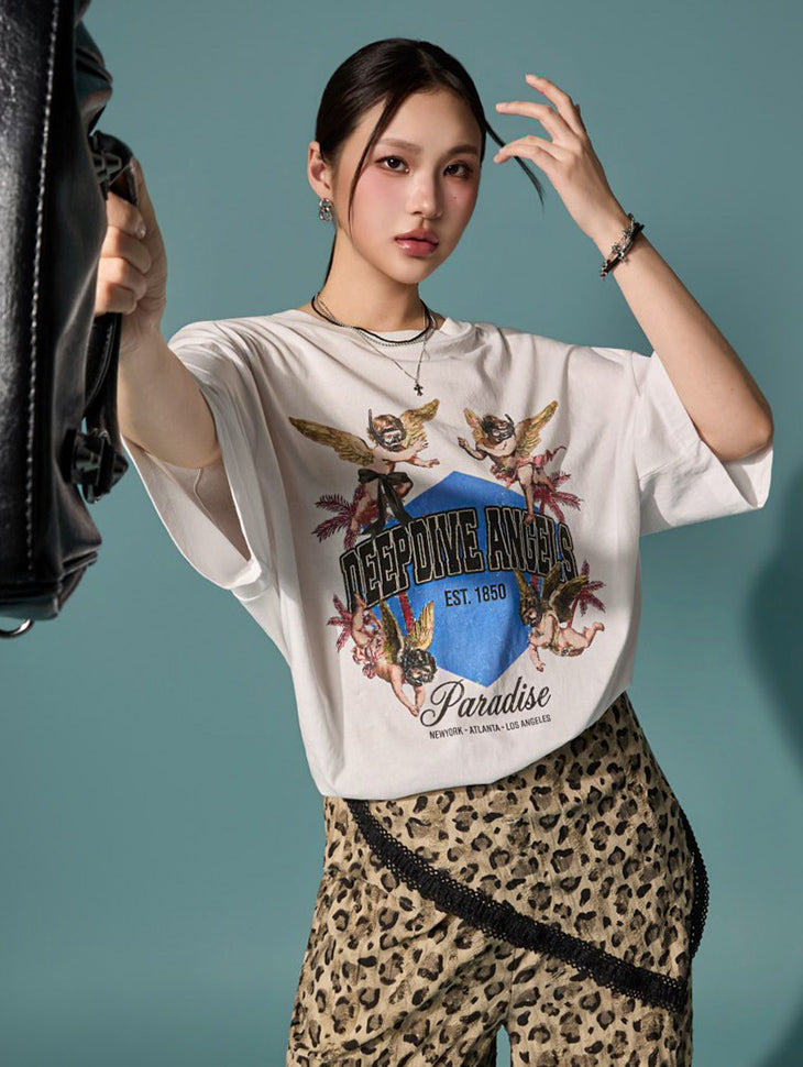 E4348 Angel Graphic Top