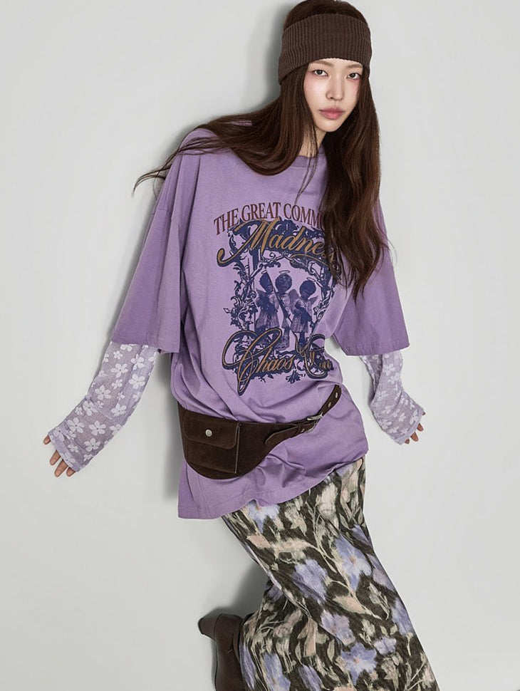 E4385 Lace Layered Top