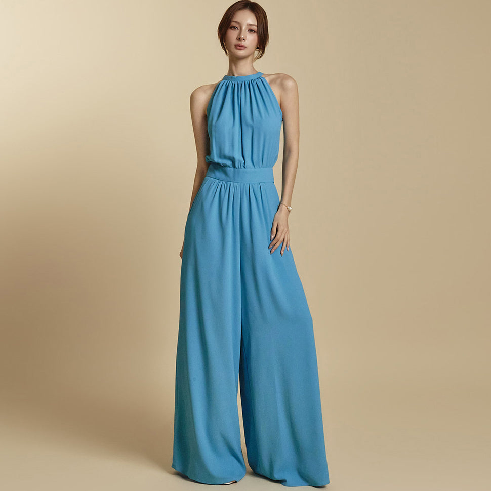 JS060 Halter neck Jumpsuit