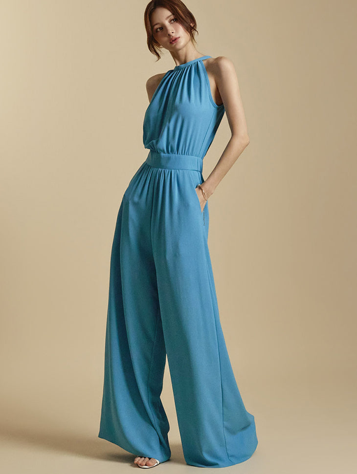 JS060 Halter neck Jumpsuit