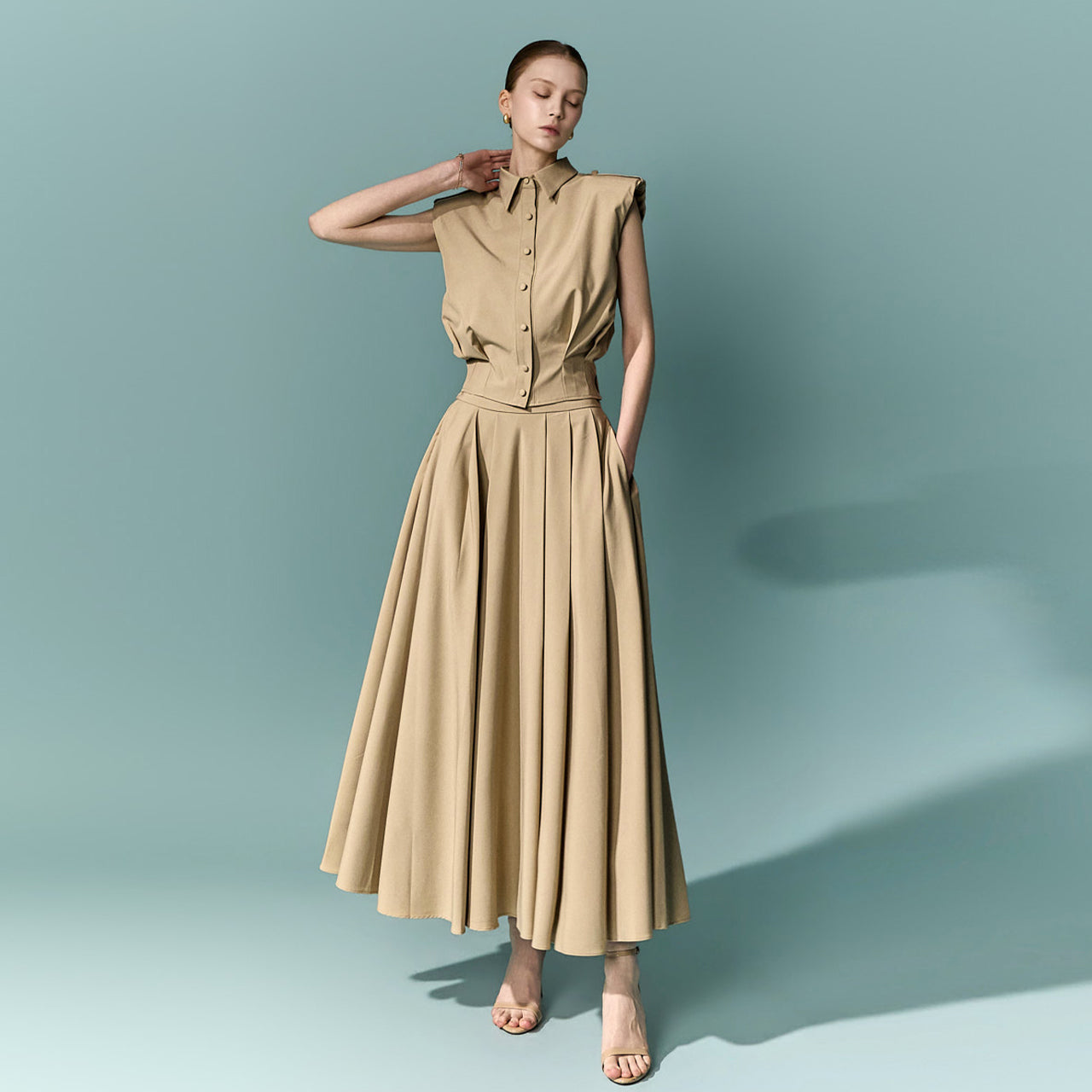 TP2432 Blouse and Skirt Set