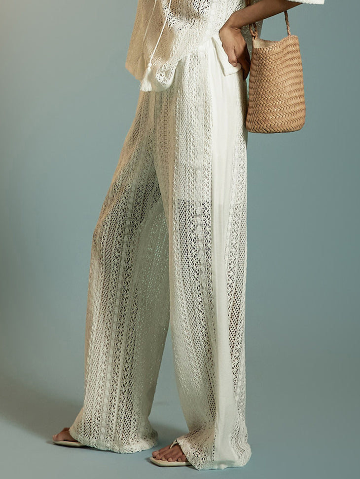 P3602 Lace Sheer Pants