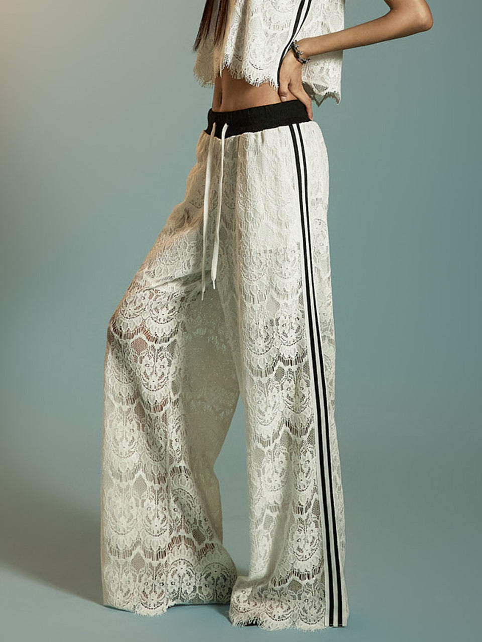 P3605 Lace Track Pants