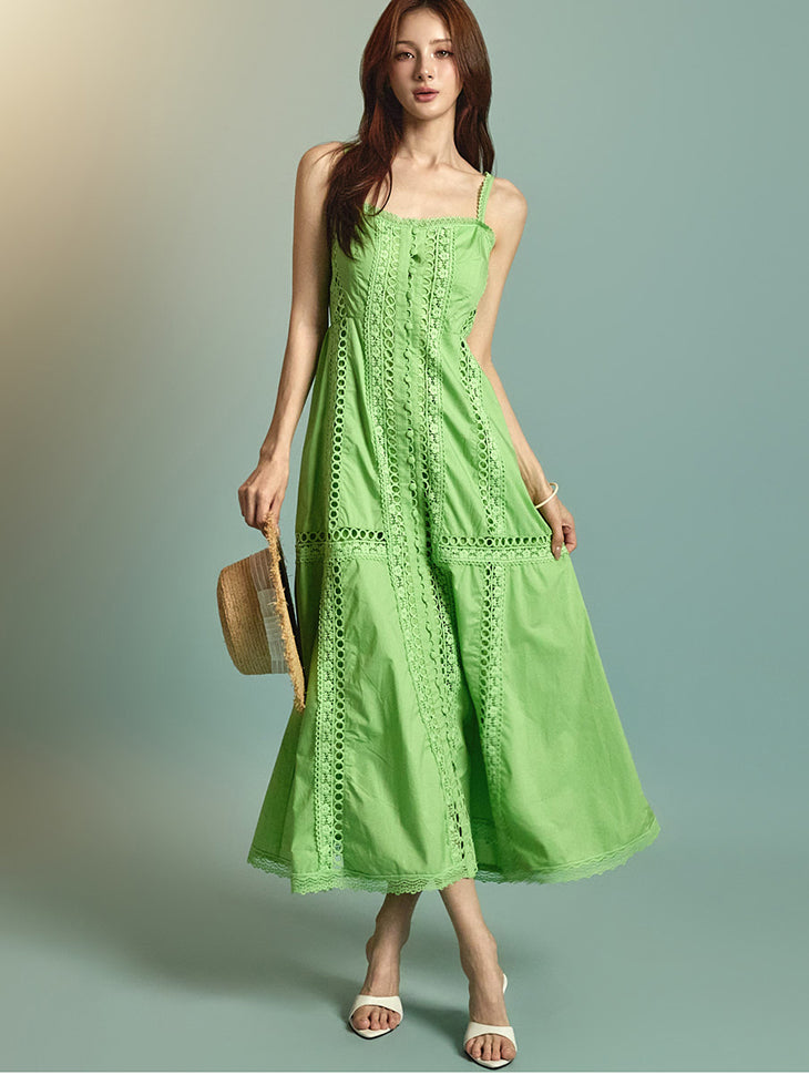 D5341 Eyelet Lace Dress