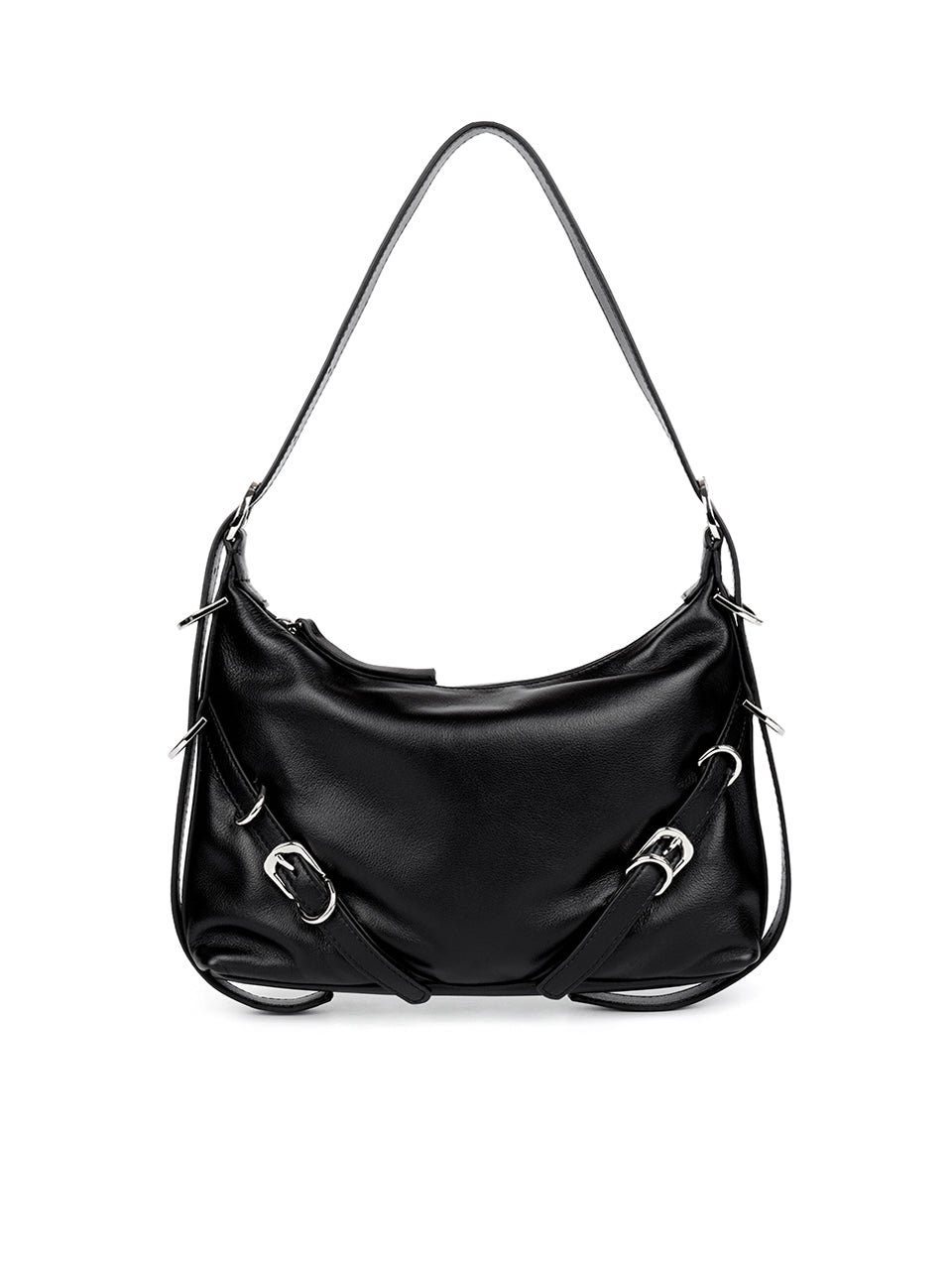 A-1614 レザーバックルショルダーバッグ