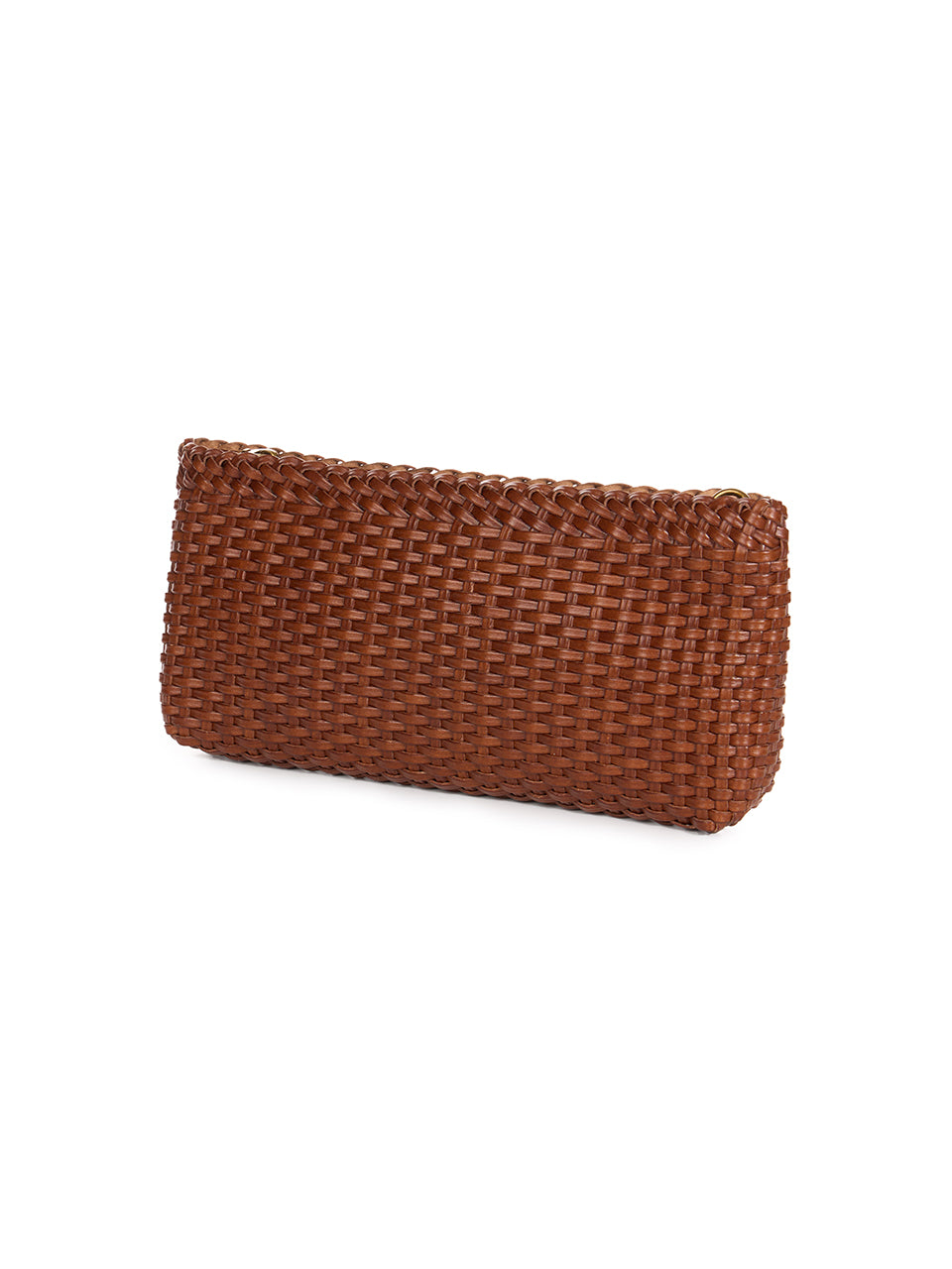 A-1714 Leather Rattan Clutch Bag