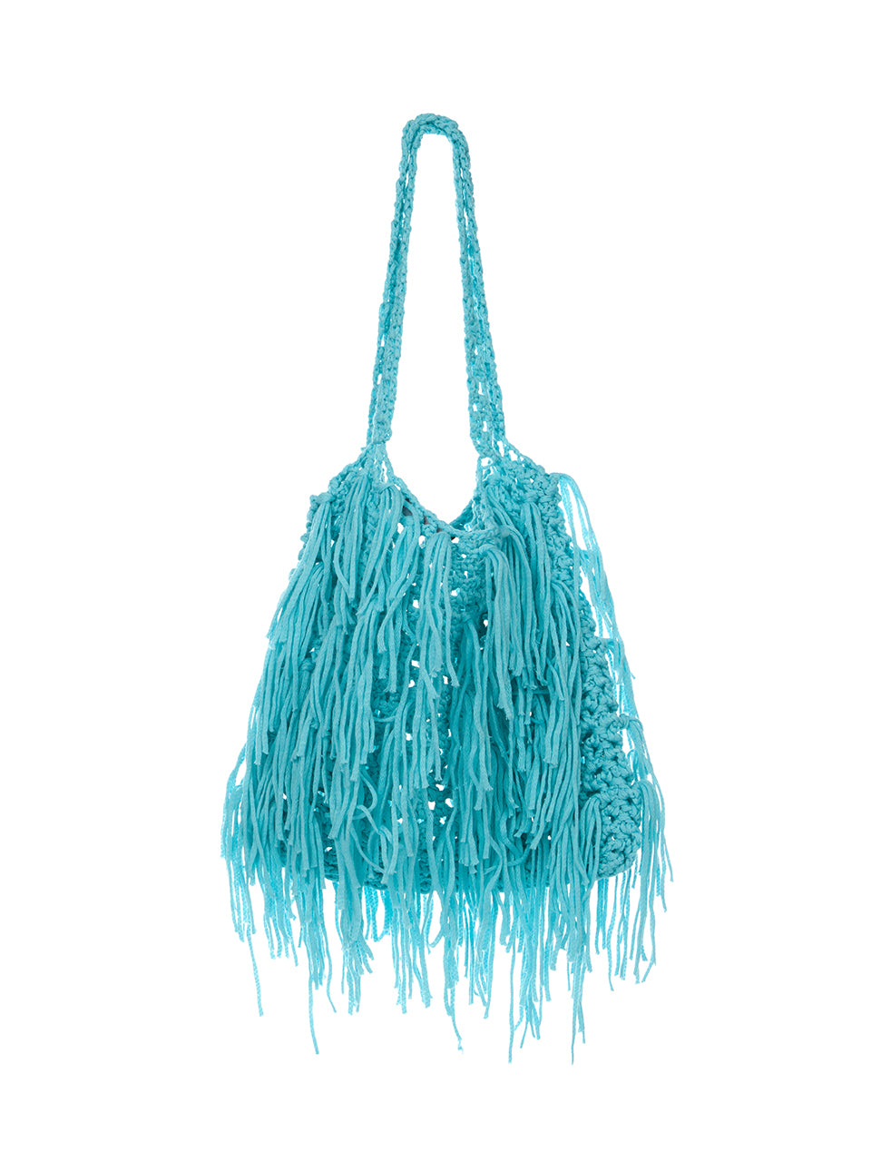 A-1741 フリンジニットトートバッグ