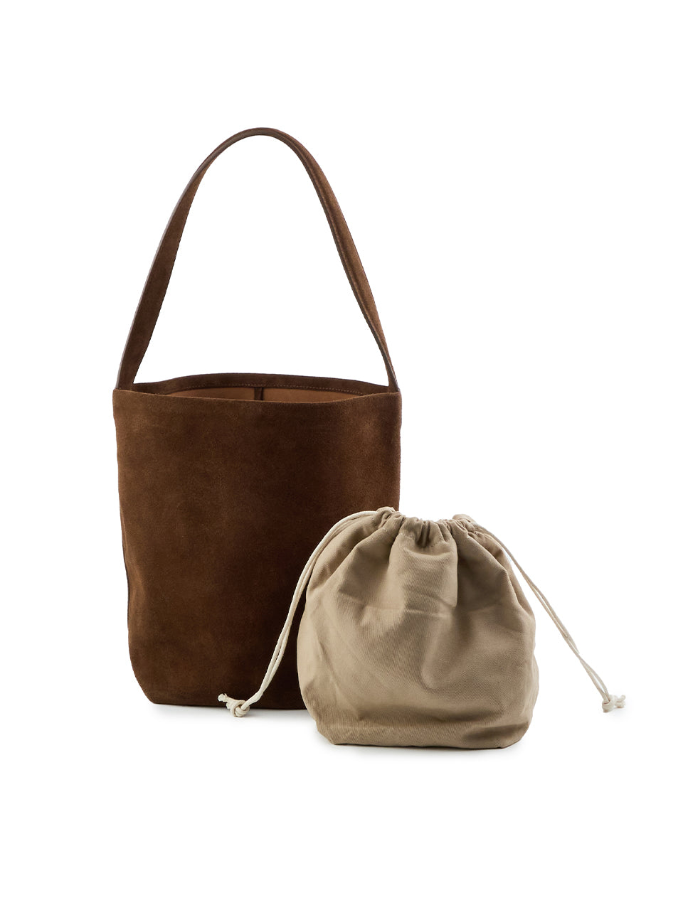 A-1762 Suede Bucket Bag