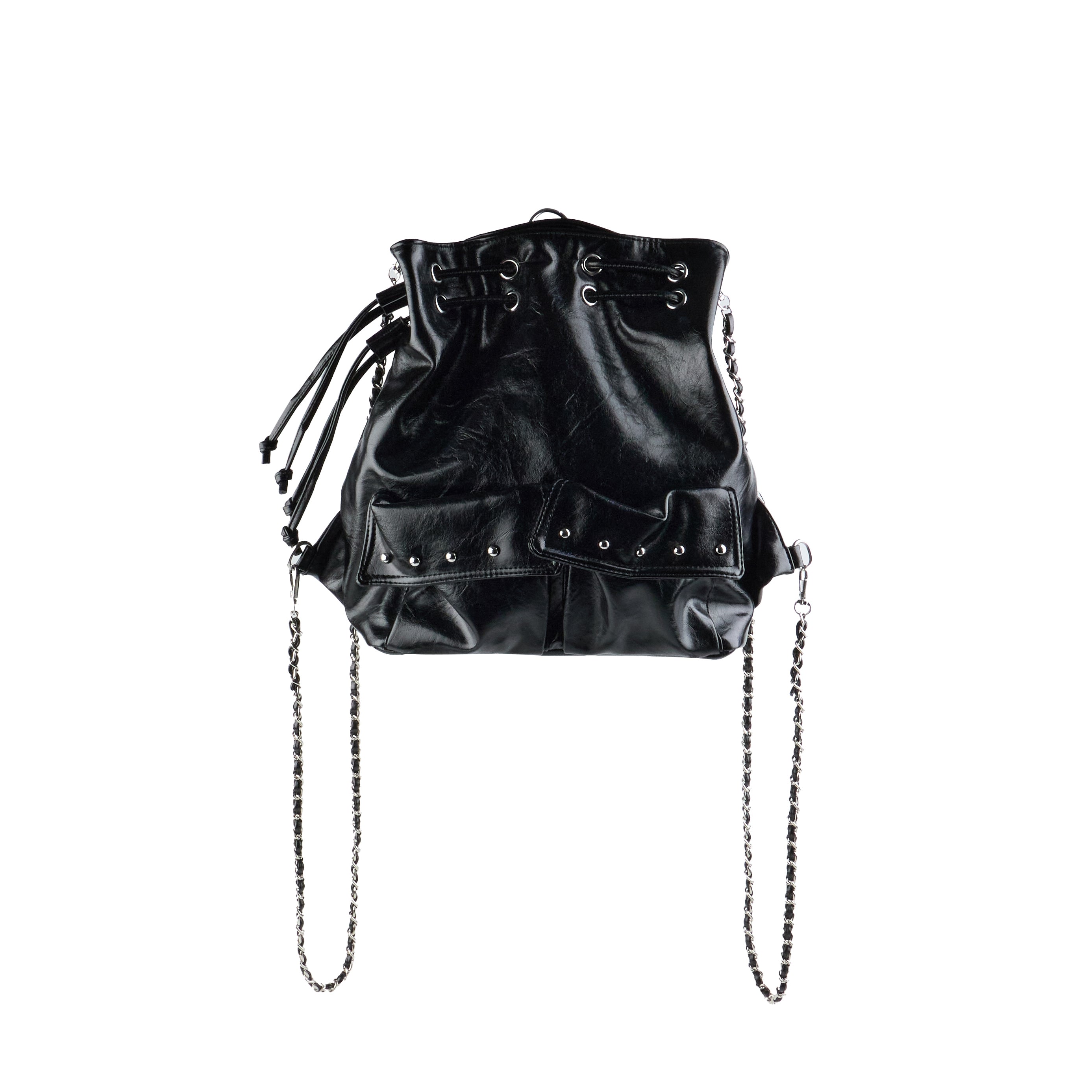 A-1781 Studded Bucket Shoulder Bag