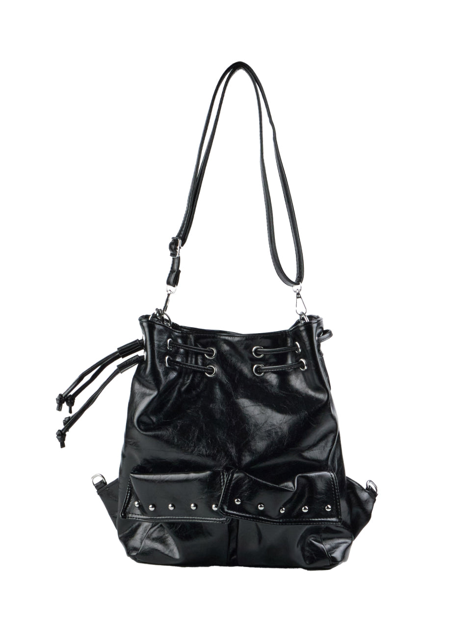 A-1781 Studded Bucket Shoulder Bag