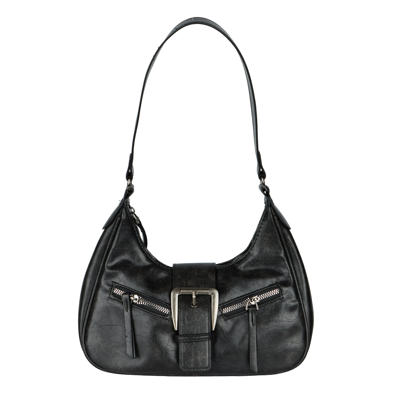 A-1791 Vintage Belted Hobo Bag