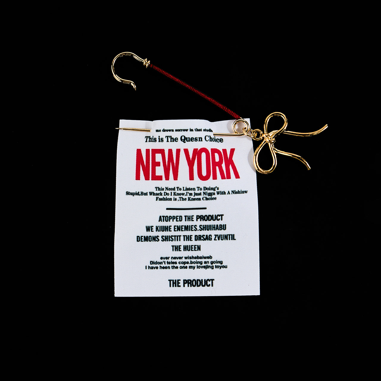 AB-189 Ribbon Clip Label Broach