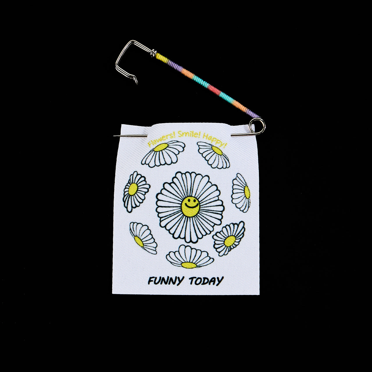 AB-192 レインボーラベルブローチ