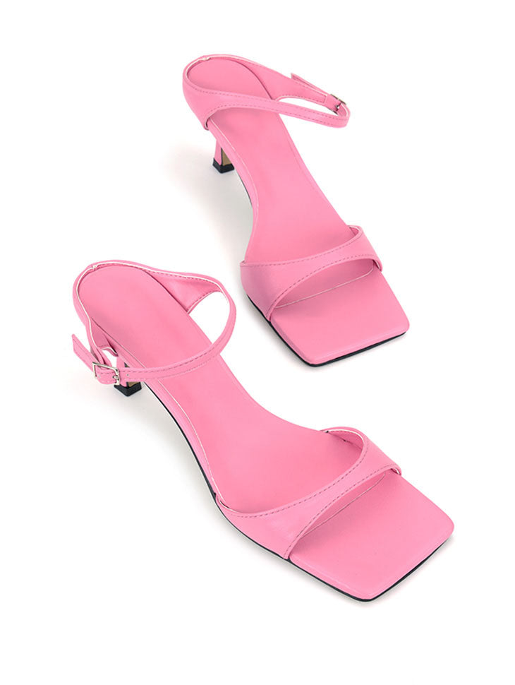 AR-2917 ストラップオープントゥヒールサンダル