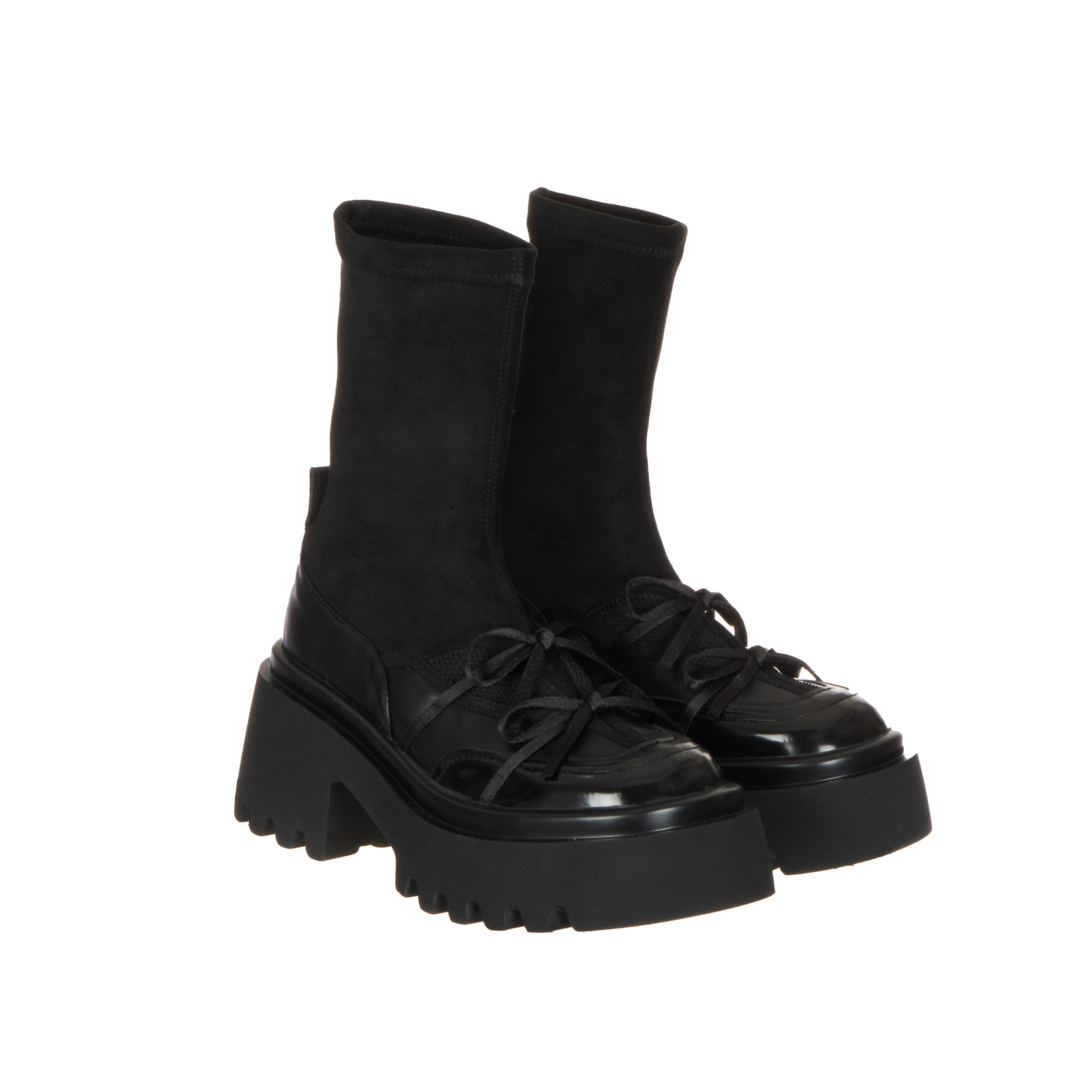 AR-3481 Platform Sock Ankle Boots