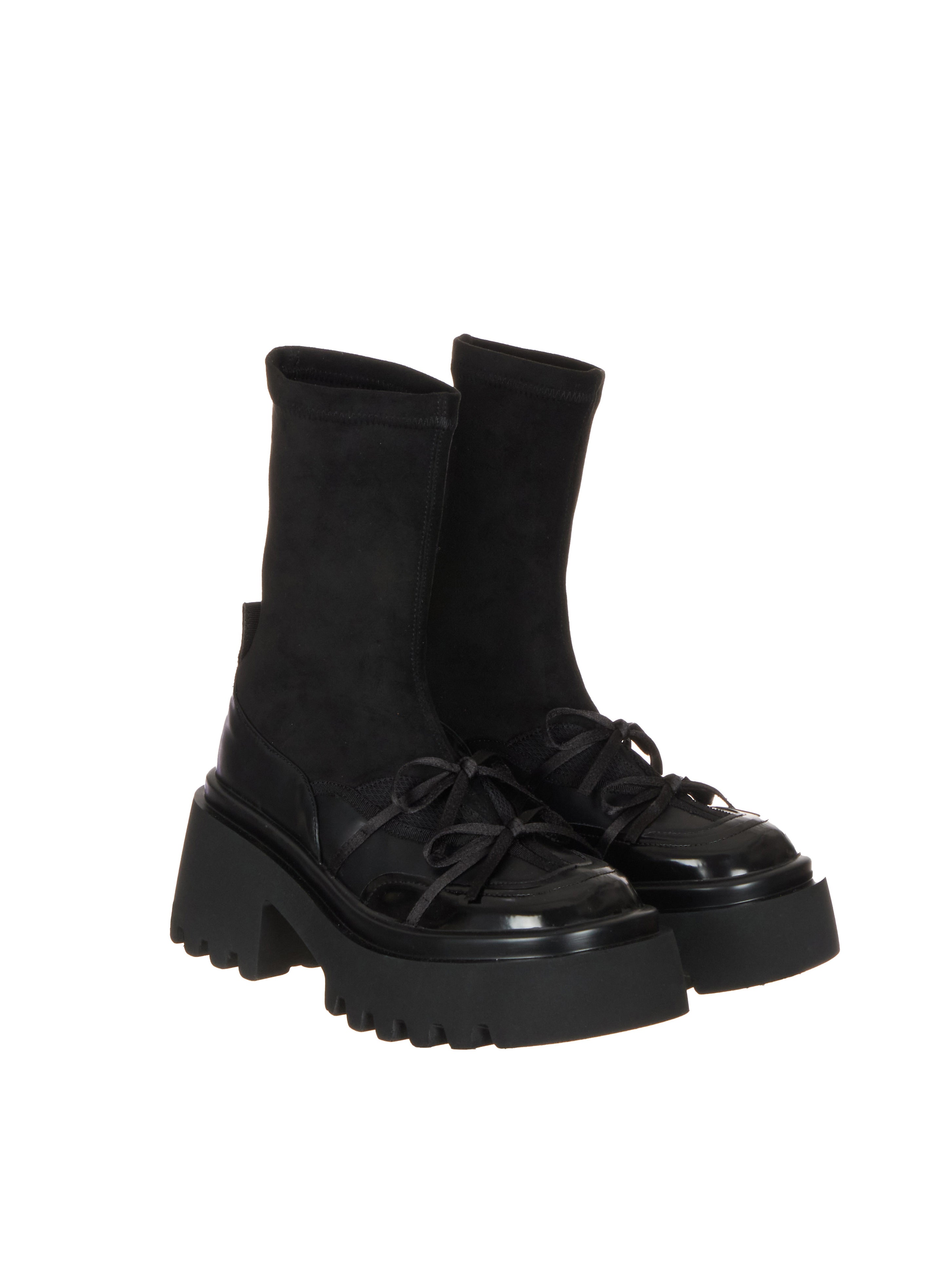 AR-3481 Platform Sock Ankle Boots