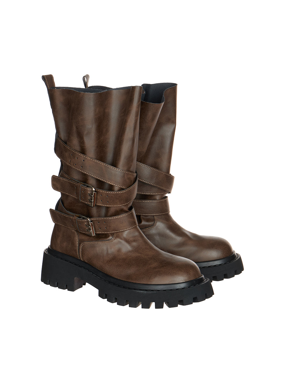 AR-3503 Strap Buckle Walker Boots