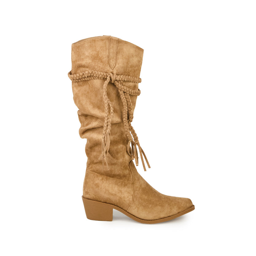 AR-3514 Suede Western Boots