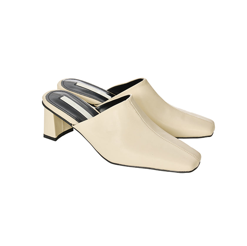 AR-3548 Square Toe Mid-Heel Mule