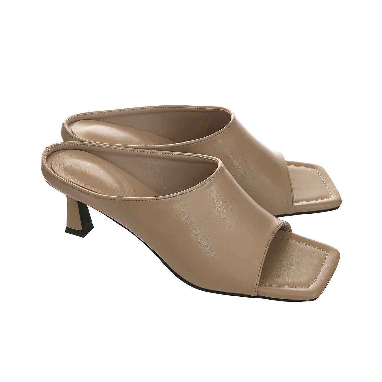 AR-3551 Square Toe Mid-Heel Mule