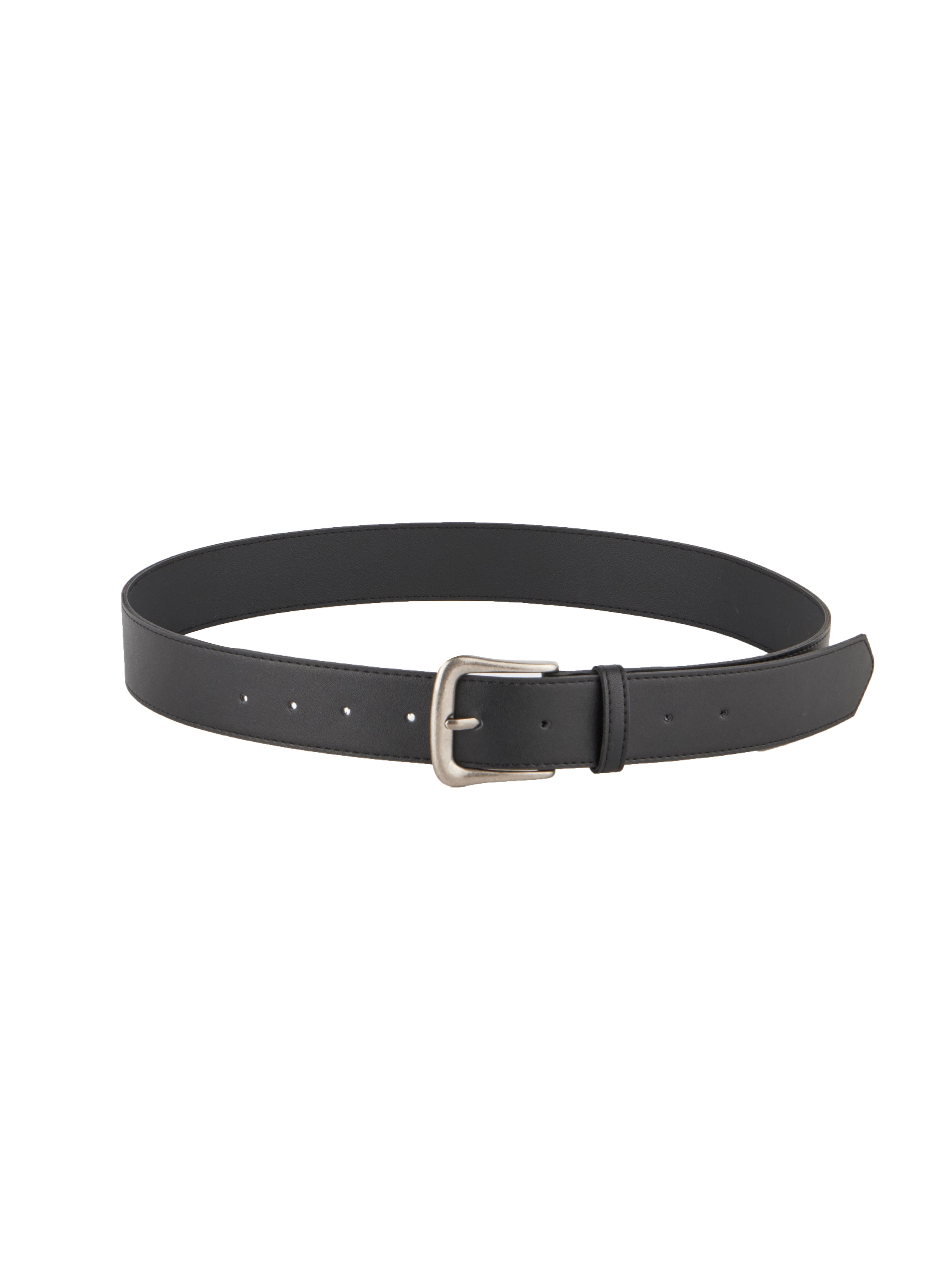 AT-556 Silver Buckle Belt