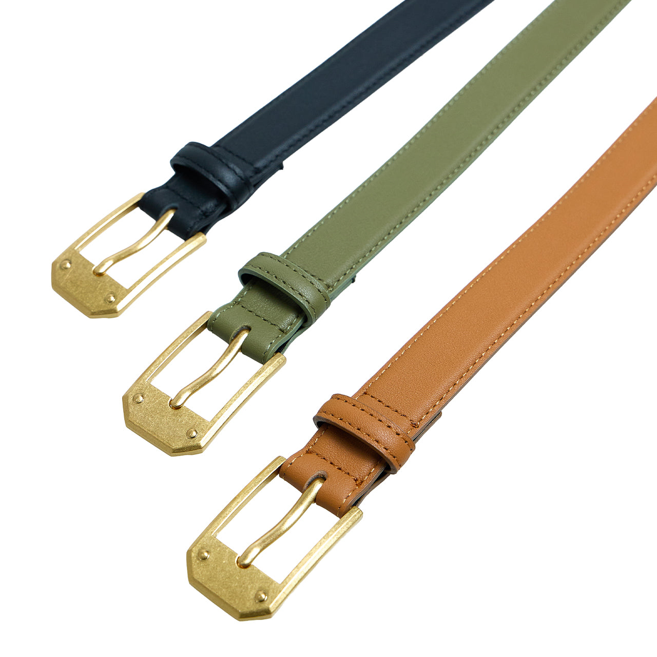 AT-588 Gold Buckle Belt