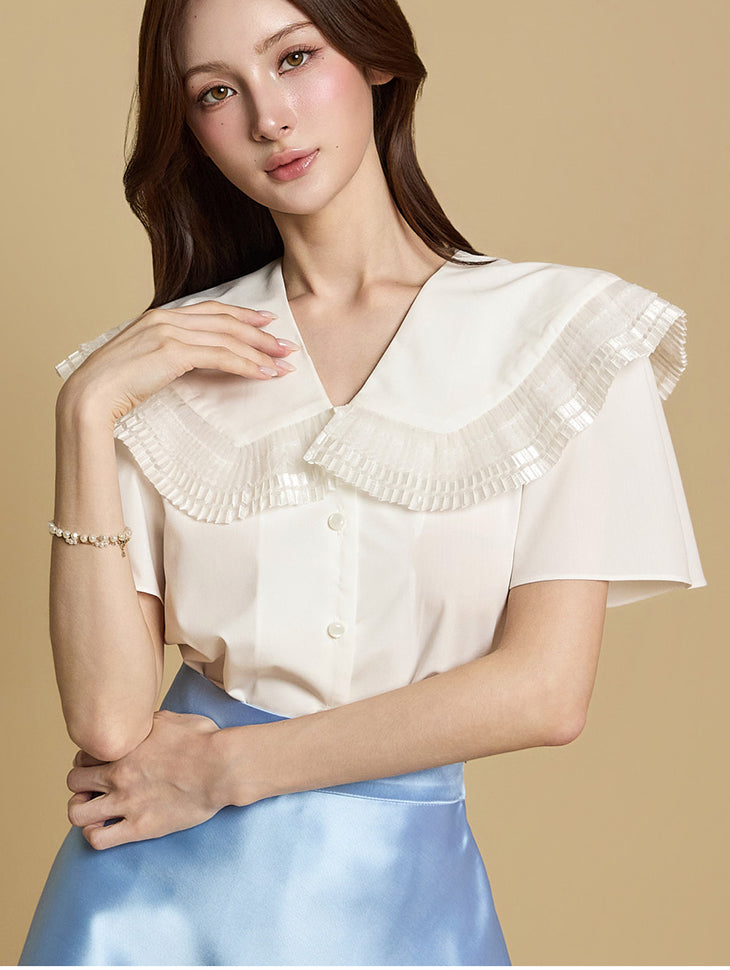 B3090 Frill Collar Blouse