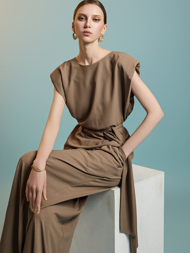 B3094 Sleeveless Blouse with Strap