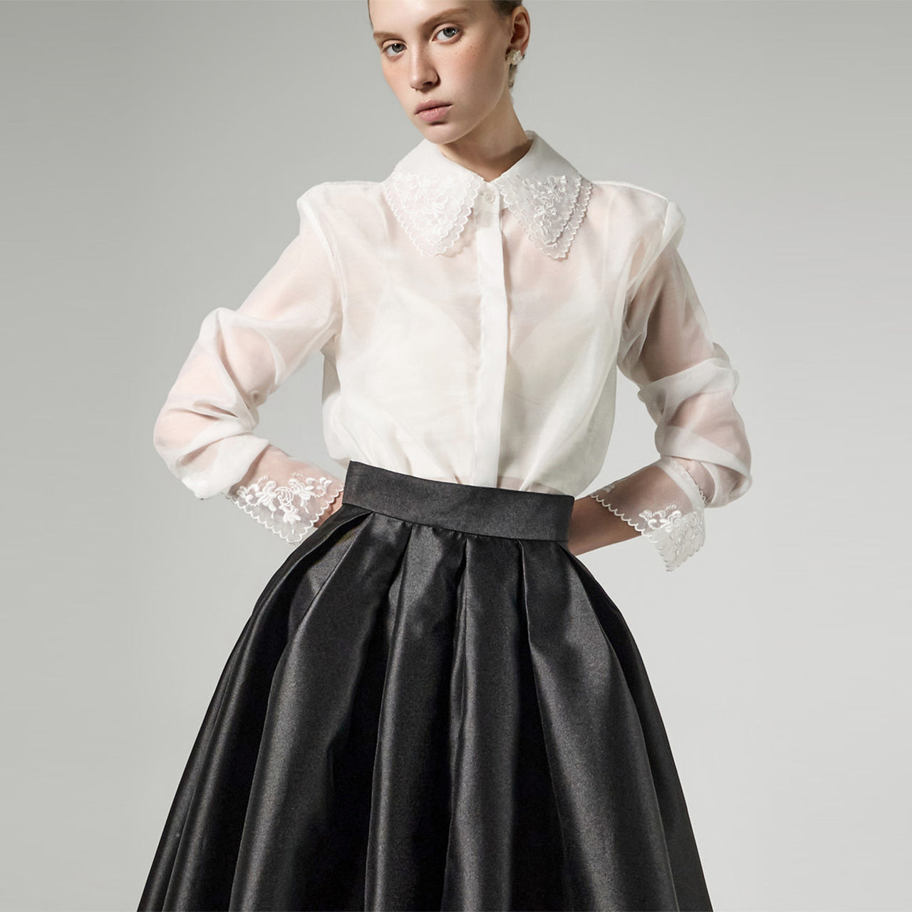 B3168 ダブルカラーブラウス