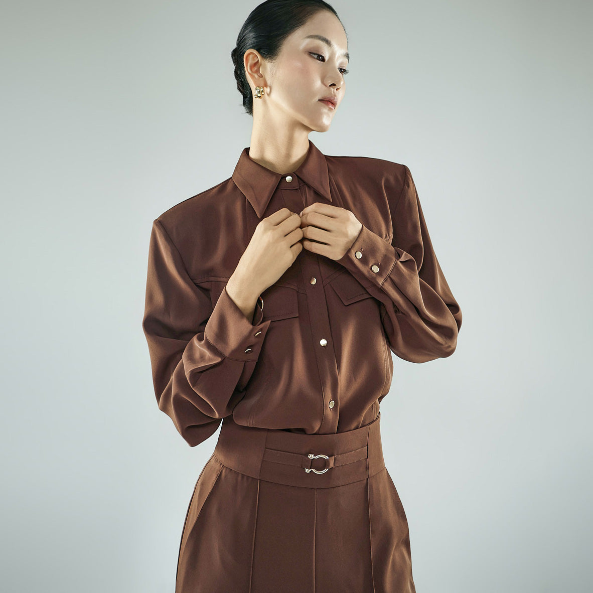 B3253 Ring Pocket Blouse