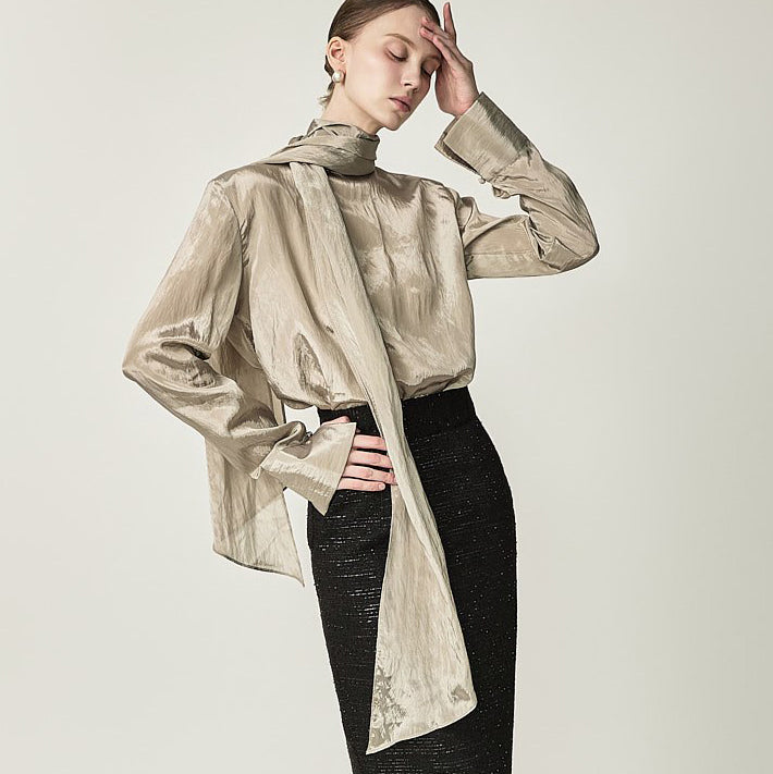 B3260 Tie Blouse
